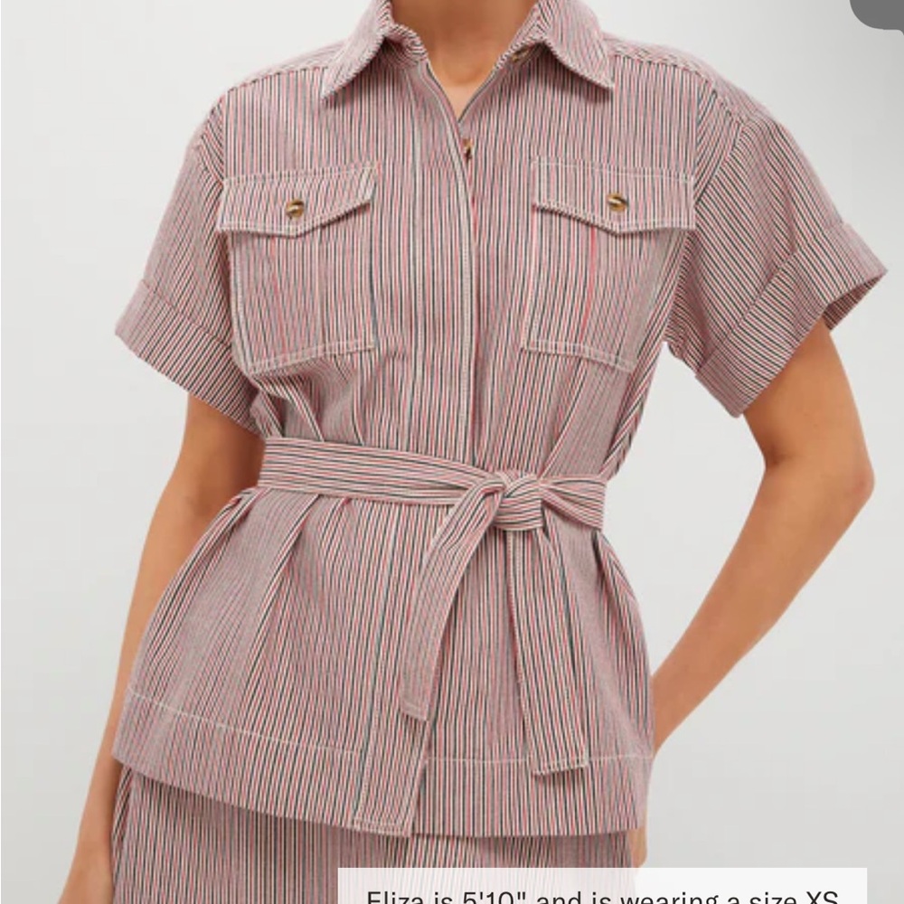 Tuckernuck Red and Black Striped Shirt